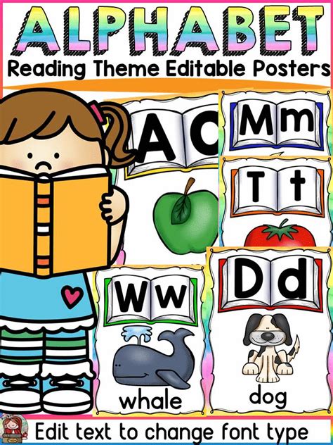 Let your classroom stand out with this letters of the alphabet display featuring colorful books ...