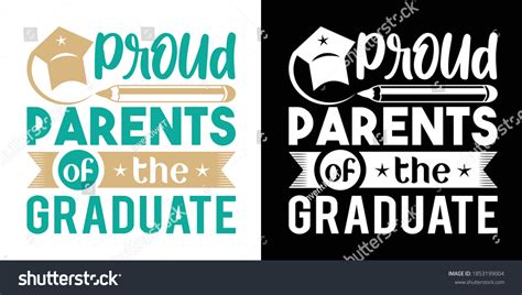 Proud Parents Graduate Printable Vector Illustration Stock Vector ...