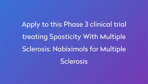 Nabiximols for Multiple Sclerosis Clinical Trial 2024 | Power