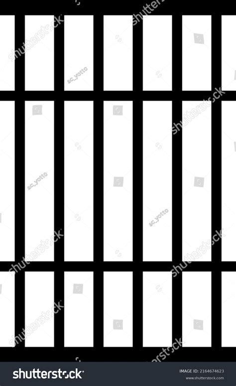 Prison Bars Isolated Vector Silhouette Stock Vector (Royalty Free) 2164674623 | Shutterstock