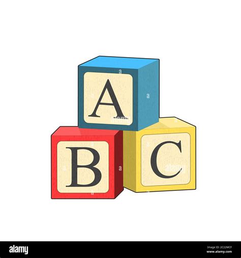 Cartoon Kids Building Blocks Vector Illustration Stock, 46% OFF