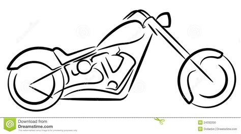 Motorcycle Outline Drawing | Free download on ClipArtMag