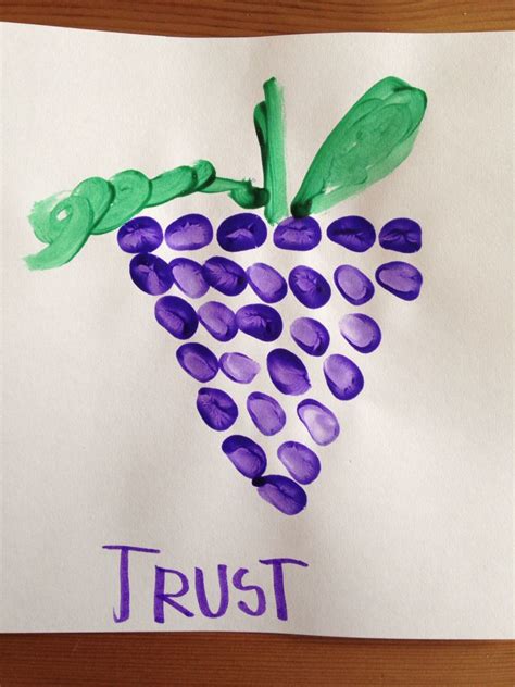 12 Spies Craft - Homeschool Kindergarten Craft - Bible Craft - Moses Craft - Fingerprint Grape ...