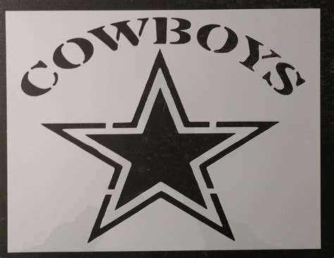 Cowboys Dallas Star Custom Stencil – My Custom Stencils