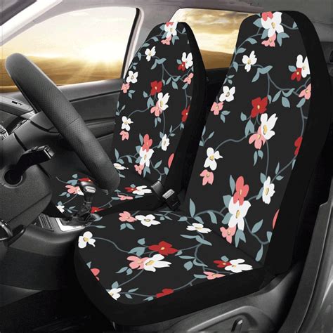 Tiny Cute And Funny Floral Universal Fit Auto Drive Car Seat Covers ...