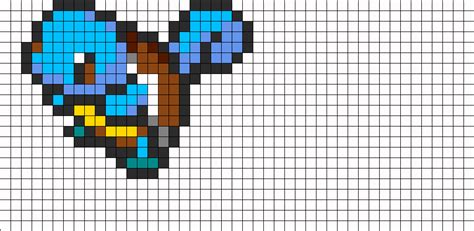 Squirtle Perler Bead Pattern | Bead Sprites | Characters Fuse Bead Patterns