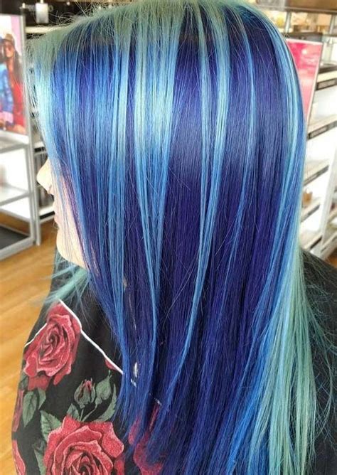 Modern Blue Hair Colors Highlights to Try in Current Year | Stylezco Hair Color Unique, Latest ...