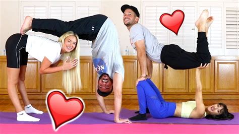 COUPLES YOGA CHALLENGE!! - YouTube