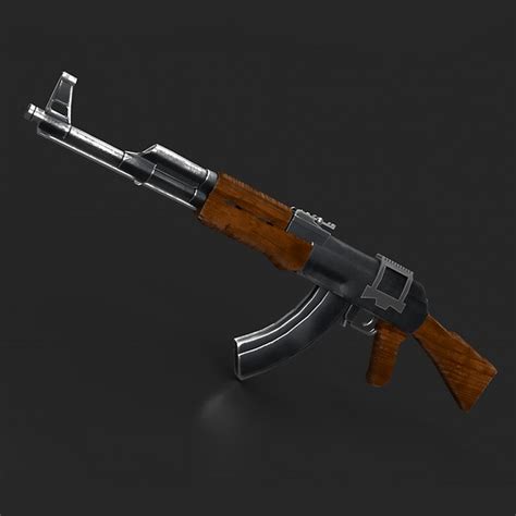 modelo 3d AK47 Gun - TurboSquid 1360277