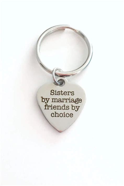 Gift for Sister in Law Keychain Sisters by Marriage Friends | Etsy ...