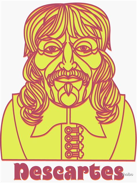 "Descartes (Pop Art Colors)" Sticker for Sale by jholbo | Redbubble