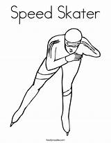 Speed Skater Coloring Page  Twisty Noodle sketch template