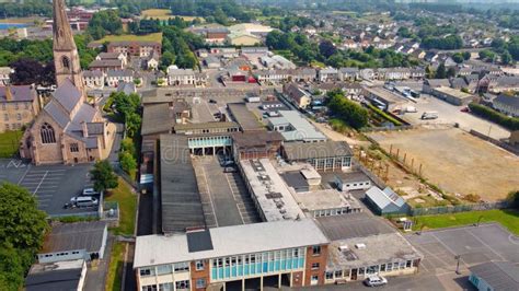 Aerial Photo of Holy Trinity College Cookstown County Tyrone Northern Ireland Stock Image ...