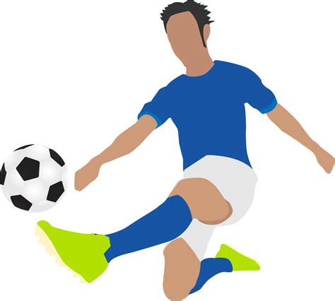 Cartoon football soccer player man in action 10135740 PNG