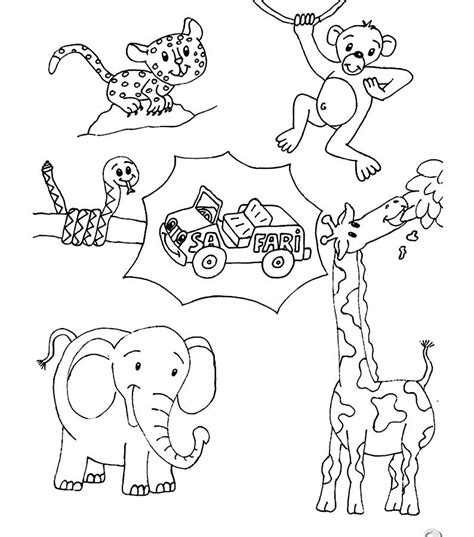 Savanna Animals Coloring Pages at GetColorings.com | Free printable ...