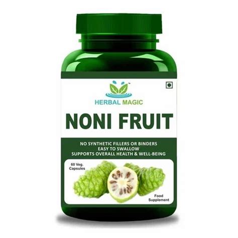 Food Noni Fruit Capsules, Packaging Type: Bottle at Rs 250 in Surat