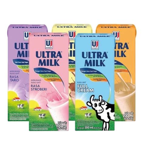 Jual SUSU ULTRA MILK DUS (UHT) - 200 ml - Taro - Kota Bandung - 3F ...