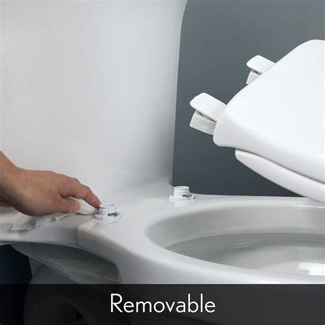 BEMIS 500EC 346 Toilet Seat with Easy Clean & Change Hinges, ROUND, Durable Enameled Wood ...