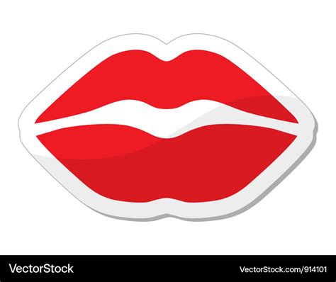 Red lips icon Royalty Free Vector Image - VectorStock