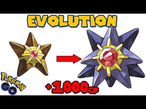 Evolving STARYU to STARMIE (POKEMON GO EVOLUTION) - YouTube