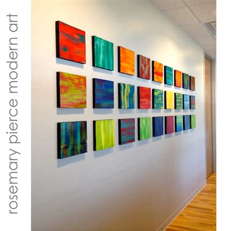 'COLOR BLENDS' | Large Abstract Original Painted Wood Wall Panels Wood Wall Art Sculpture ...