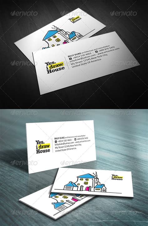 40+ Best Architecture and Construction Business Card Templates - Word, PSD, AI | Free & Premium ...