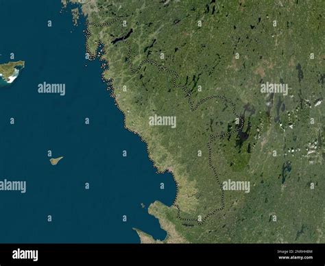 Halland, county of Sweden. Low resolution satellite map Stock Photo - Alamy