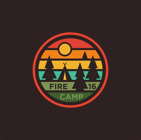 Fire Camp 16 on Behance | Shirt logo design, T shirt logo design, Sticker design