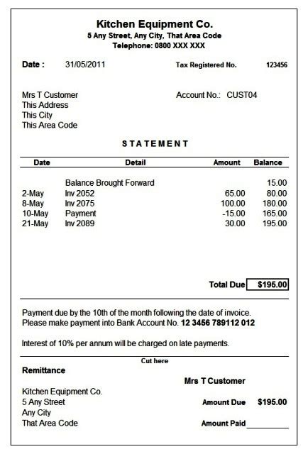 Account Receivable Invoice