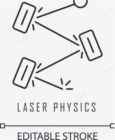 Laser Physics Icon With Editable Stroke Physics Laser Light Vector, Physics, Laser, Light PNG ...
