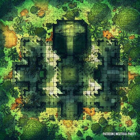 Ancient Jungle Temple In 2021 Dnd World Map Fantasy Map Jungle Temple ...