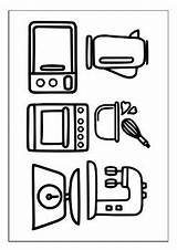 Household Harmony Printable Home Appliances Coloring Pages Collection  sketch template