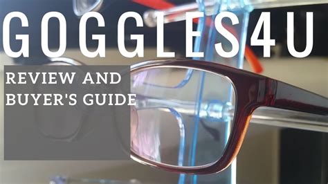 goggles4u prescription glasses: Buyer's Guide and Review - YouTube