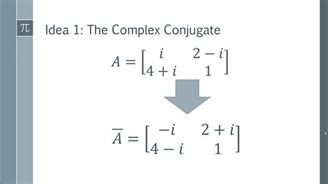 How to Find the Conjugate Transpose of a Matrix Worked Example - YouTube