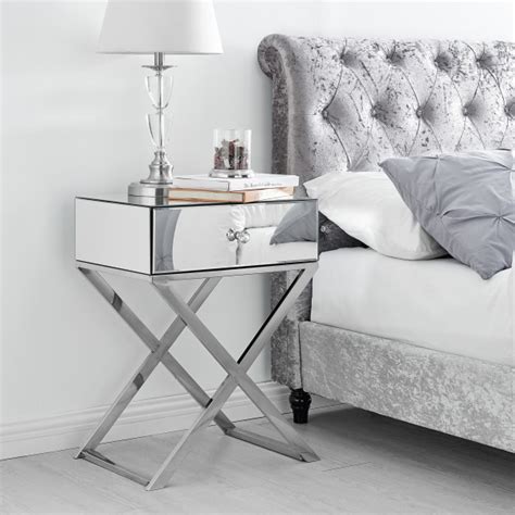 Celeste Mirrored Bedside Table - All Home Living