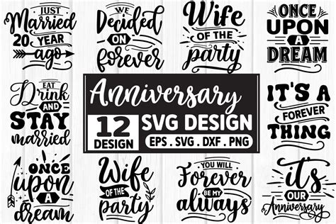 Anniversary SVG Bundle Graphic by T-Shirt_Design Bundle · Creative Fabrica