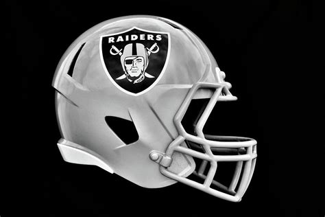 Las Vegas Raiders Helmet Photograph by Frozen in Time Fine Art ...