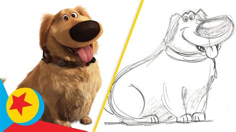 How to Draw Dug from Up and Dug Days | Draw With Pixar | Pixar - YouTube