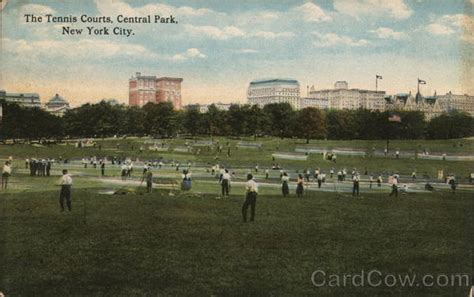 Central Park Tennis Courts New York City, NY Postcard