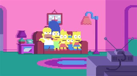 The Simpsons Couch Opening Recreated as Pixel Art Video Game | TIME