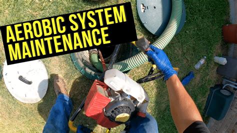 Aerobic Septic System Maintenance - YouTube