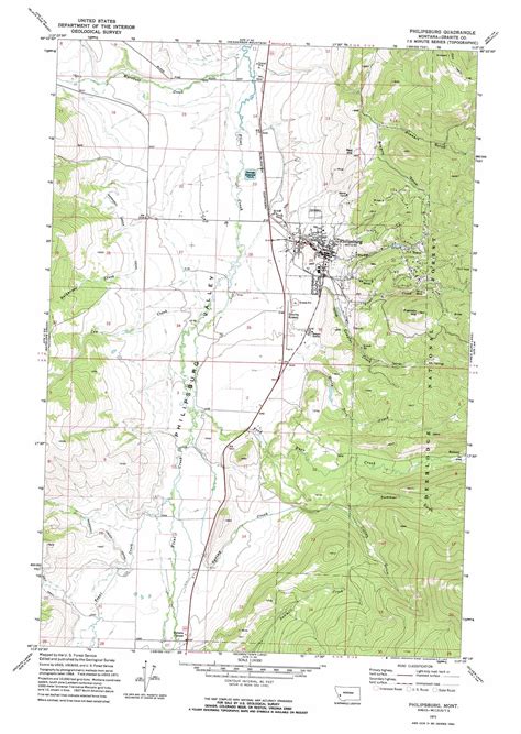 Philipsburg topographic map, MT - USGS Topo Quad 46113c3