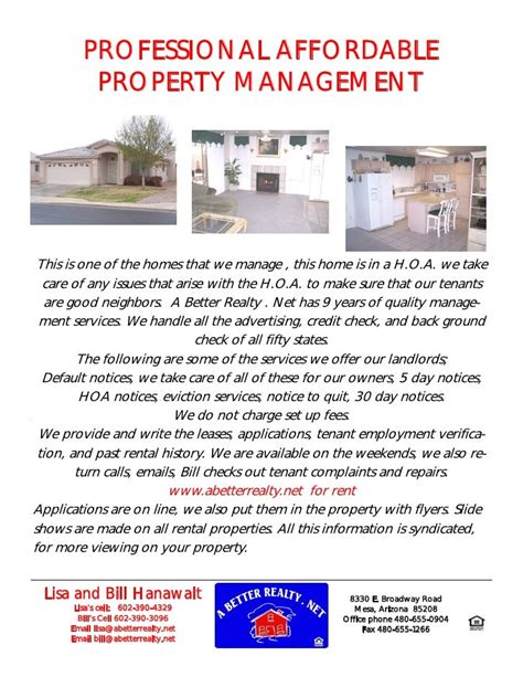 Professional Property Management Flyer