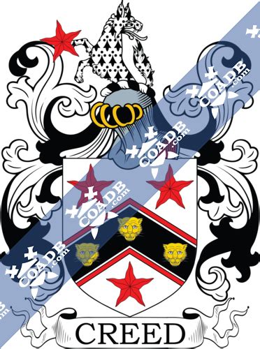 Creed Family Crest, Coat of Arms and Name History