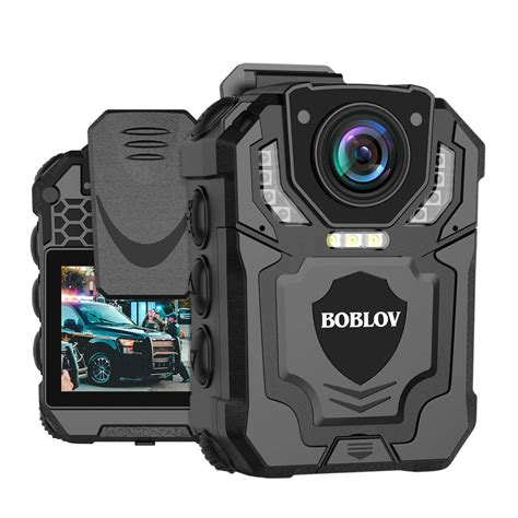 BOBLOV Body Camera with Audio Recording, 1440P Wearable Police Bodycam with 2 Batteries for Law ...