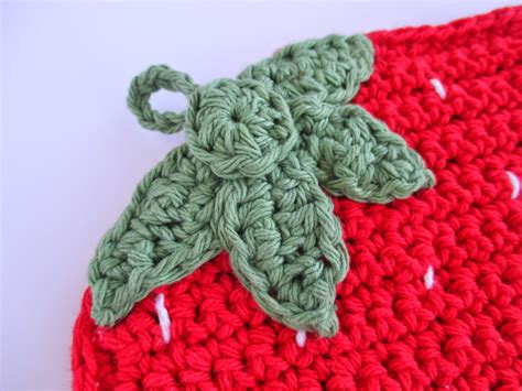 He Sings Over Me: Strawberry Potholder Crochet Pattern