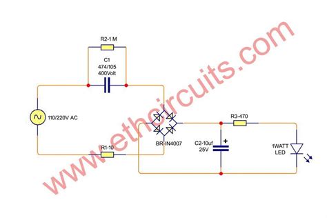 Led Circuit Diagram For 230v