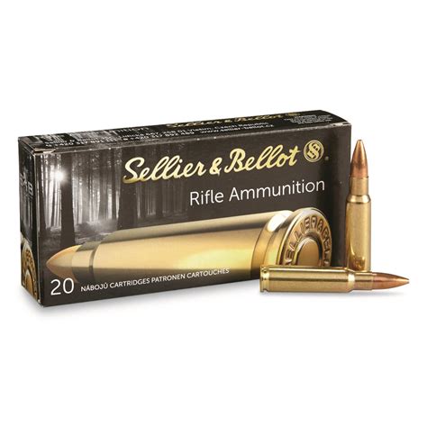 Sellier & Bellot, 6.8mm Remington SPC, HPBT, 115 Grain, 20 Rounds - 707757, 6.8 Remington SPC ...