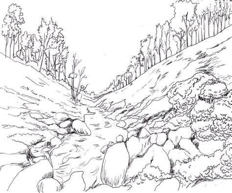 Desert Landscape Drawing at GetDrawings | Free download