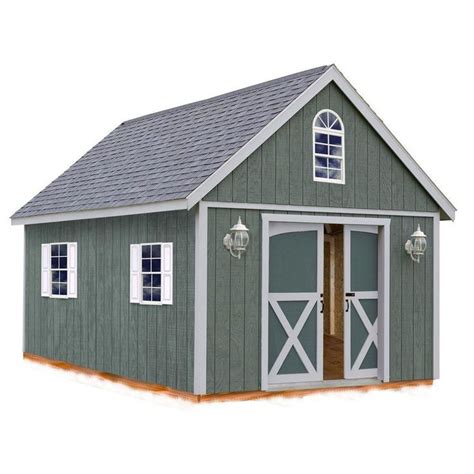 Best Barns Belmont 12 ft. x 16 ft. Wood Storage Shed Kit-belmont_1216 at The Home Depot # ...